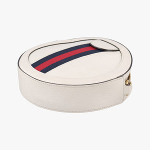 Pre-owned Gucci Ophidia White Leather 550618 crossbodybag | stylenewstar
