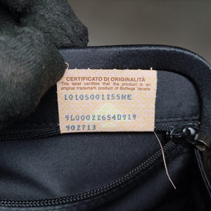 Secondhand Bottega Veneta Intrecciato Black silk  clutchbag | stylenewstar