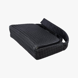 Secondhand Bottega Veneta Intrecciato Black silk  clutchbag | stylenewstar