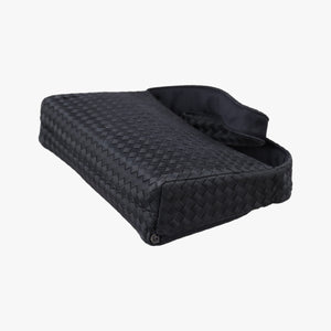 Secondhand Bottega Veneta Intrecciato Black silk  clutchbag | stylenewstar