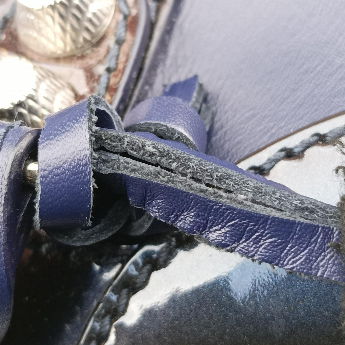 Pre-owned Balenciaga Classic City Mini Blue Leather  shoulderbag | stylenewstar