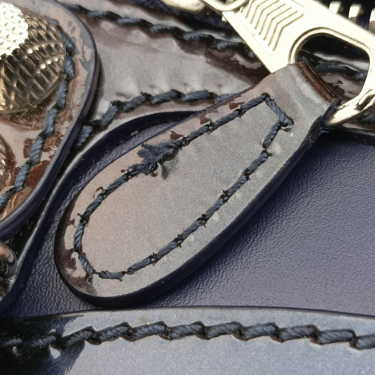 Pre-owned Balenciaga Classic City Mini Blue Leather  shoulderbag | stylenewstar