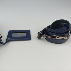 Pre-owned Balenciaga Classic City Mini Blue Leather  shoulderbag | stylenewstar