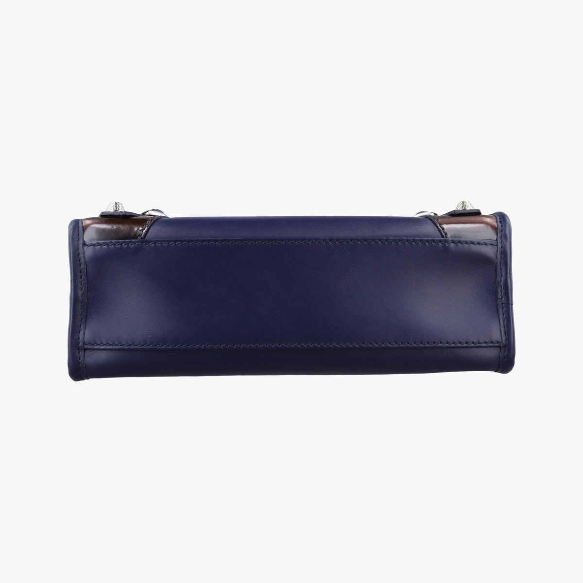 Pre-owned Balenciaga Classic City Mini Blue Leather  shoulderbag | stylenewstar