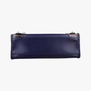 Pre-owned Balenciaga Classic City Mini Blue Leather  shoulderbag | stylenewstar