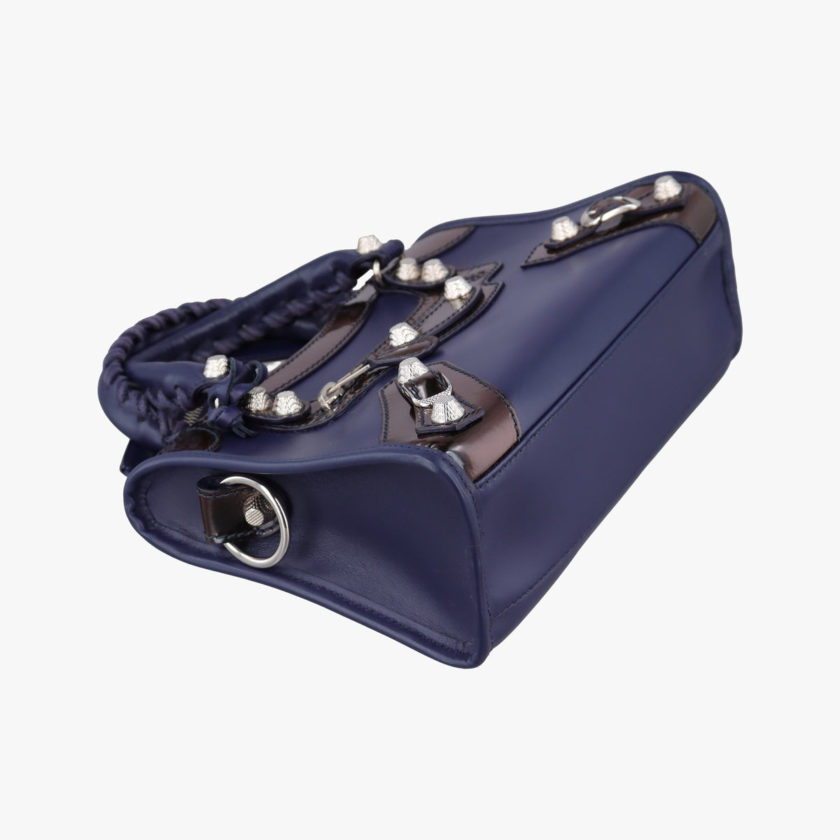 Pre-owned Balenciaga Classic City Mini Blue Leather  shoulderbag | stylenewstar