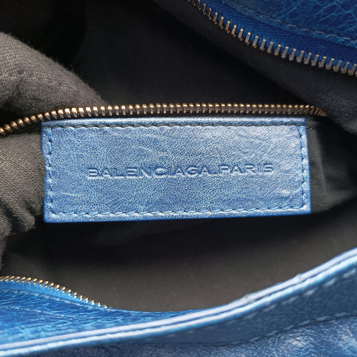 Secondhand Balenciaga The Velo Blue Lambskin  shoulderbag | stylenewstar