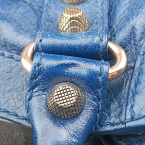 Secondhand Balenciaga The Velo Blue Lambskin  shoulderbag | stylenewstar