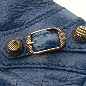 Secondhand Balenciaga The Velo Blue Lambskin  shoulderbag | stylenewstar