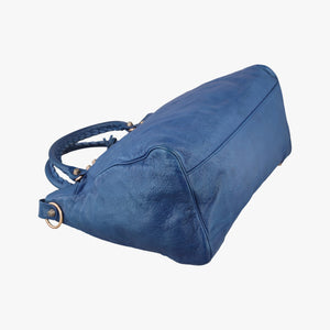 Secondhand Balenciaga The Velo Blue Lambskin  shoulderbag | stylenewstar