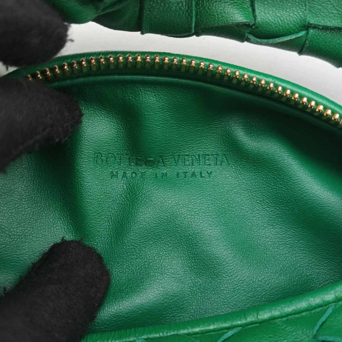 Pre-owned Bottega Veneta The Jodie Green lambskin  handbag | stylenewstar