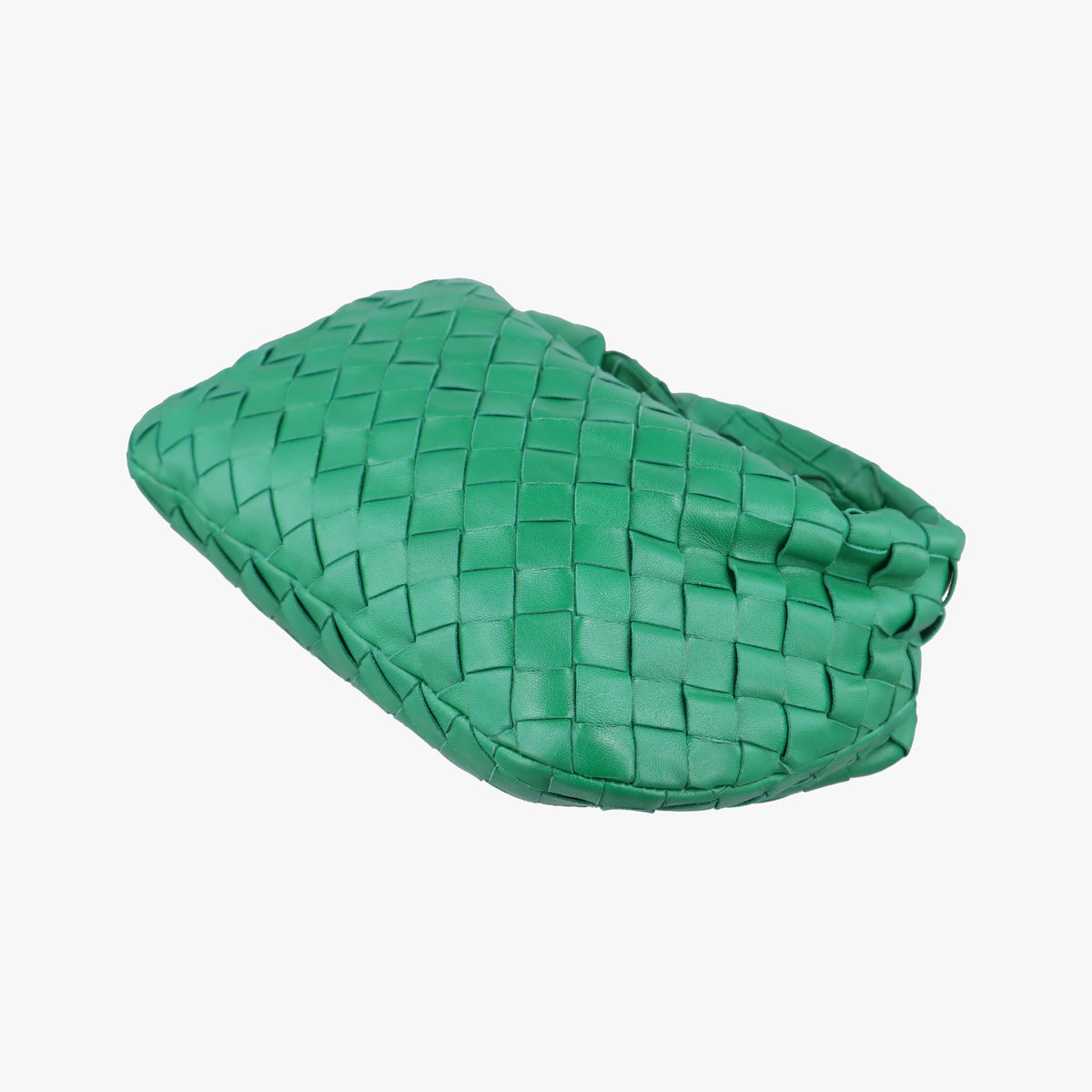 Pre-owned Bottega Veneta The Jodie Green lambskin  handbag | stylenewstar
