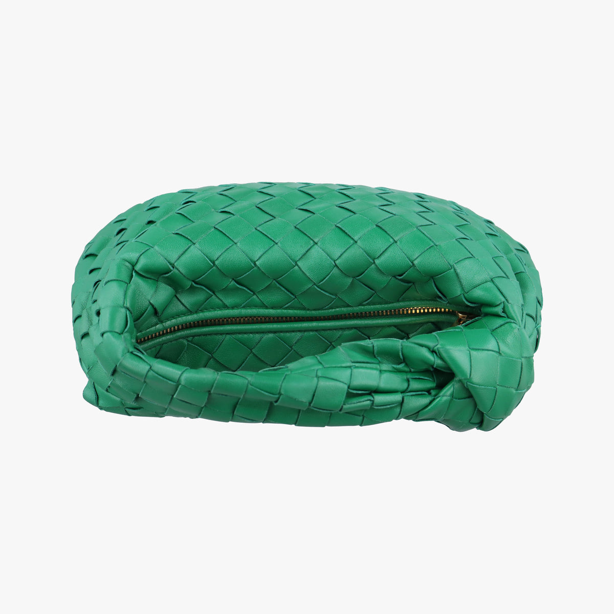 Pre-owned Bottega Veneta The Jodie Green lambskin  handbag | stylenewstar