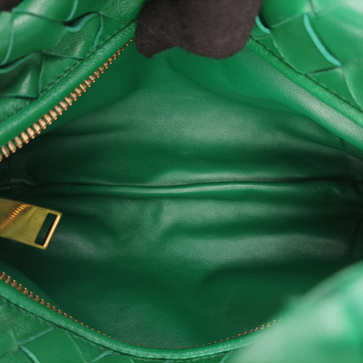 Pre-owned Bottega Veneta The Jodie Green lambskin  handbag | stylenewstar