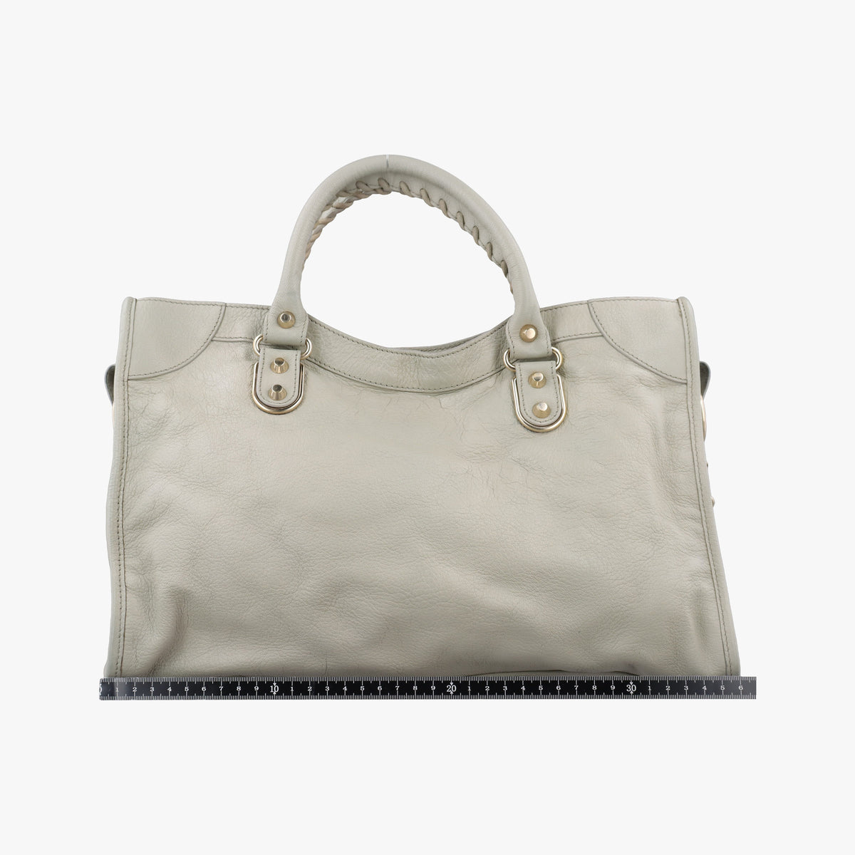 Pre-owned Balenciaga Classic City Grey lambskin  shoulderbag | stylenewstar