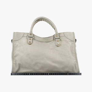 Pre-owned Balenciaga Classic City Grey lambskin  shoulderbag | stylenewstar