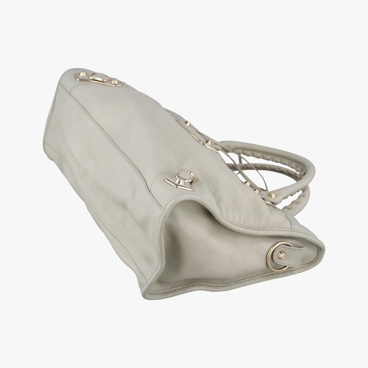 Pre-owned Balenciaga Classic City Grey lambskin  shoulderbag | stylenewstar