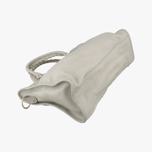 Pre-owned Balenciaga Classic City Grey lambskin  shoulderbag | stylenewstar