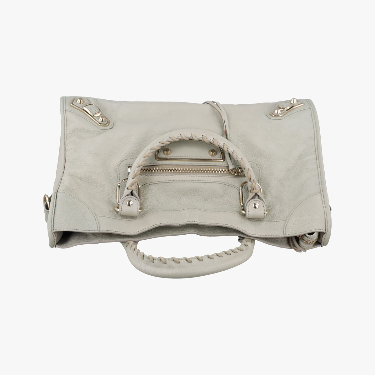 Pre-owned Balenciaga Classic City Grey lambskin  shoulderbag | stylenewstar