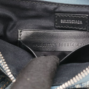 Secondhand Balenciaga Le Cagole mini Blue denim  shoulderbag | stylenewstar