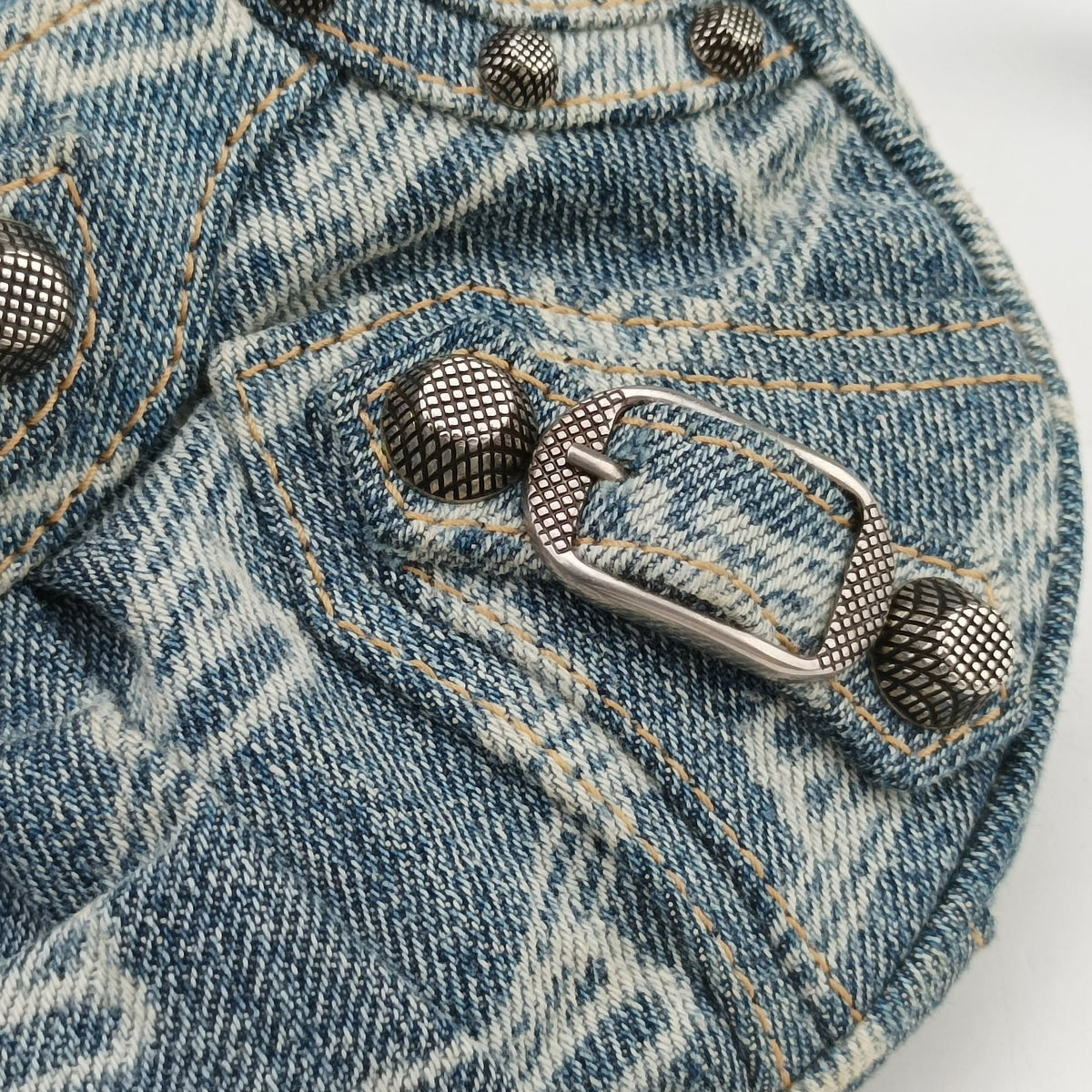 Secondhand Balenciaga Le Cagole mini Blue denim  shoulderbag | stylenewstar