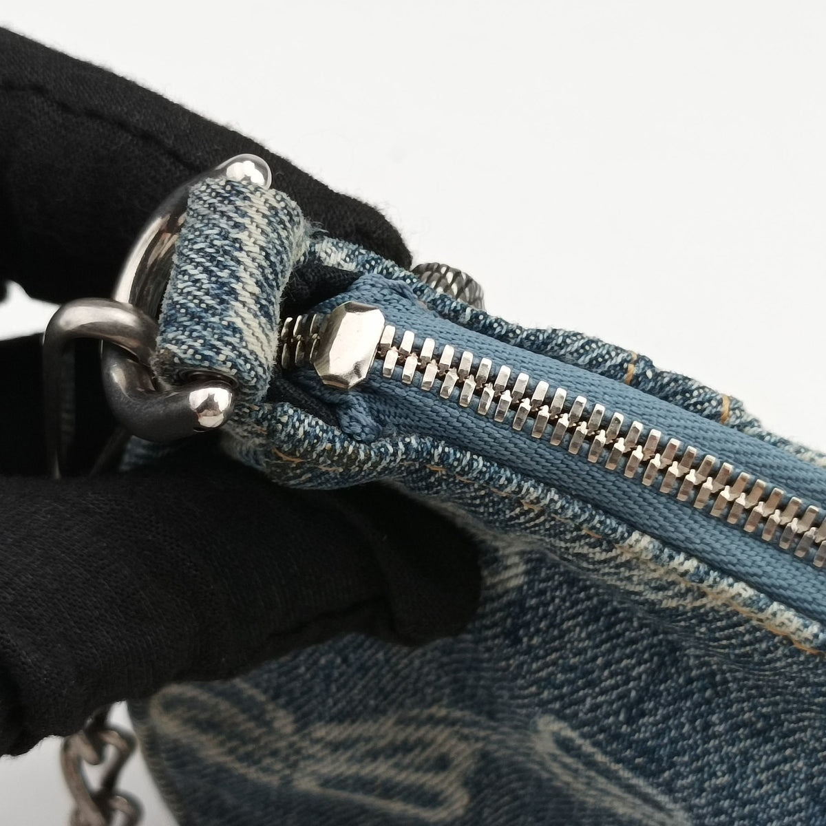 Secondhand Balenciaga Le Cagole mini Blue denim  shoulderbag | stylenewstar