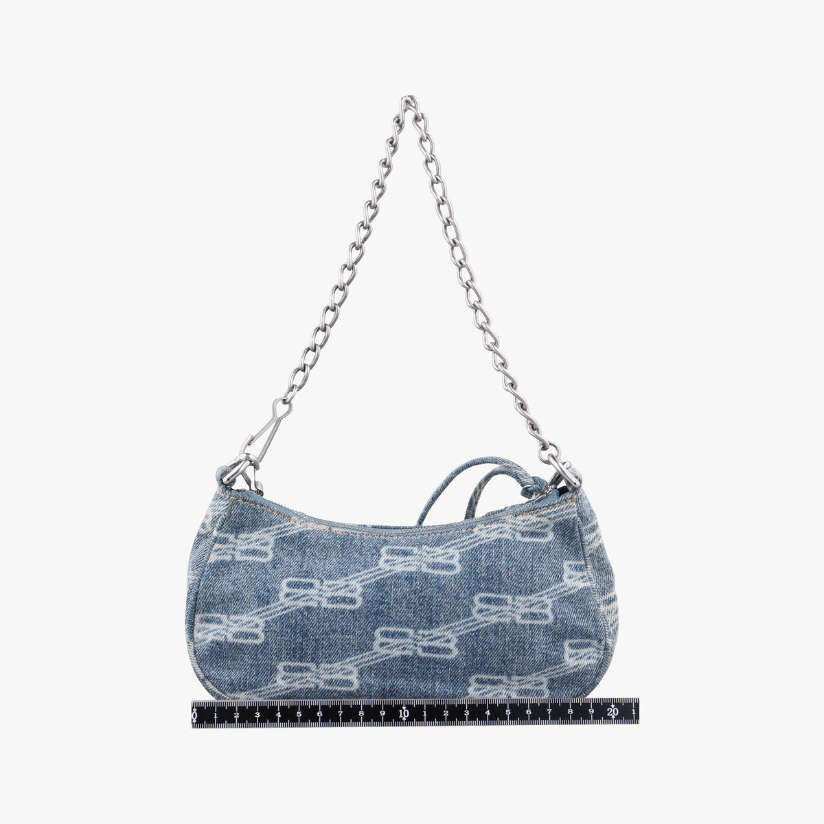 Secondhand Balenciaga Le Cagole mini Blue denim  shoulderbag | stylenewstar
