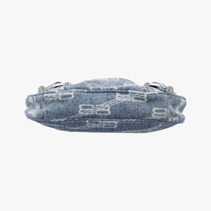 Secondhand Balenciaga Le Cagole mini Blue denim  shoulderbag | stylenewstar