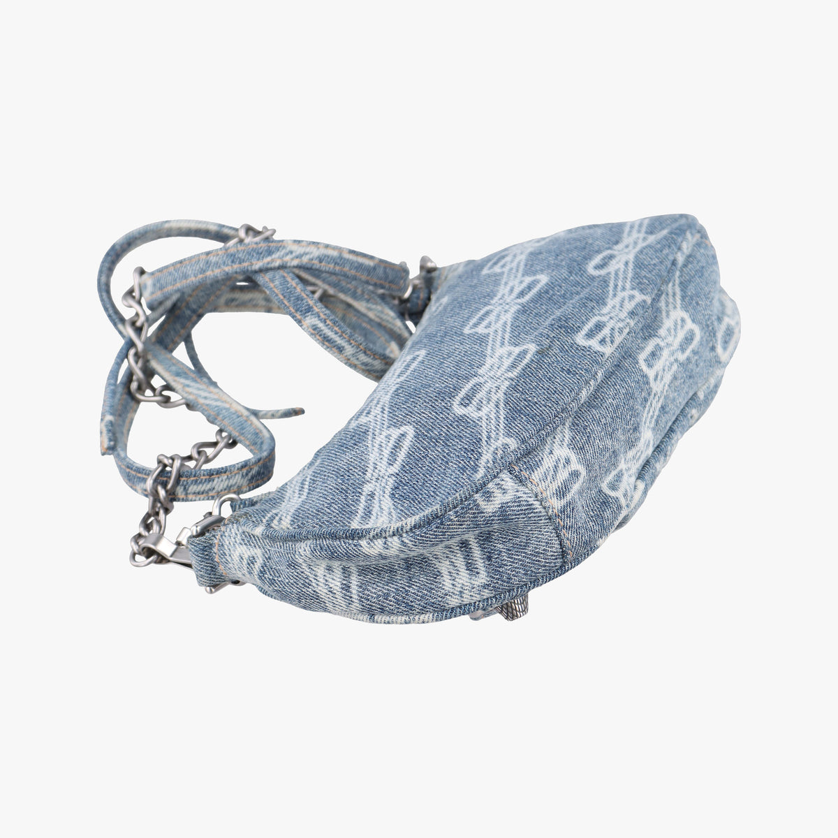 Secondhand Balenciaga Le Cagole mini Blue denim  shoulderbag | stylenewstar