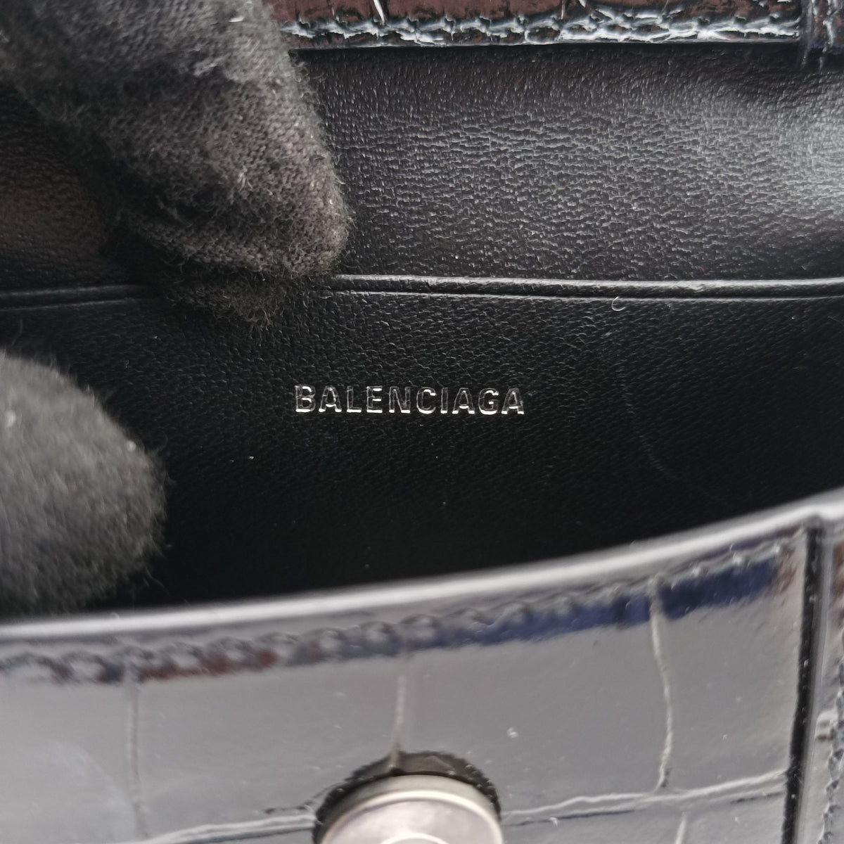 Vintage Balenciaga Hourglass Black Leather 637372 shoulderbag | stylenewstar