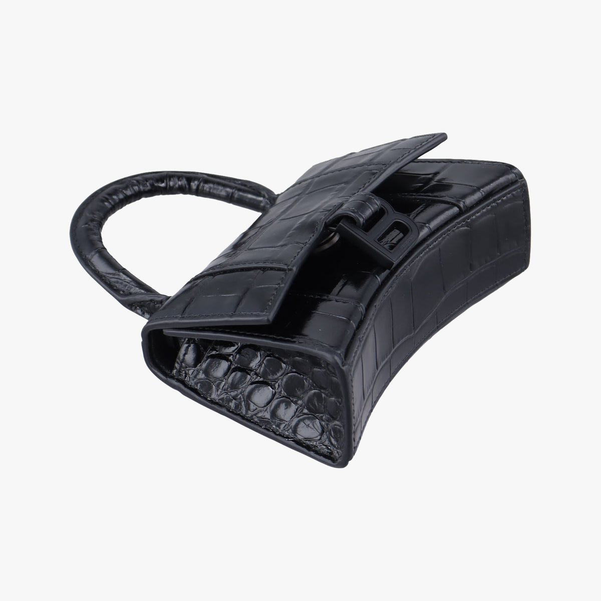 Vintage Balenciaga Hourglass Black Leather 637372 shoulderbag | stylenewstar
