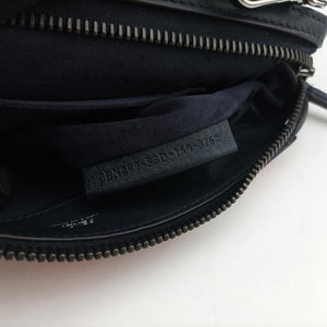 Pre-owned Fendi Dotcom Click Small Red × Black Suede × Leather 8BN299 shoulderbag | stylenewstar
