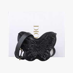 Pre-owned Christian Dior 30 Montaigne Removable Black Lambskin  shoulderbag | stylenewstar