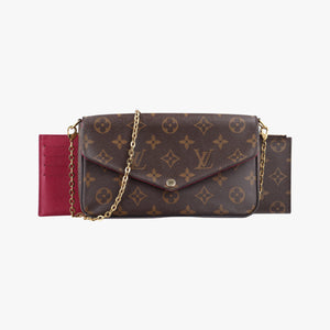 Vintage Louis Vuitton Pochette Felicie Brown Monogram Canvas M61276 shoulderbag | stylenewstar