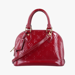 Pre-owned Louis Vuitton Alma BB pomme d'amour Vernis M90174 shoulderbag | stylenewstar