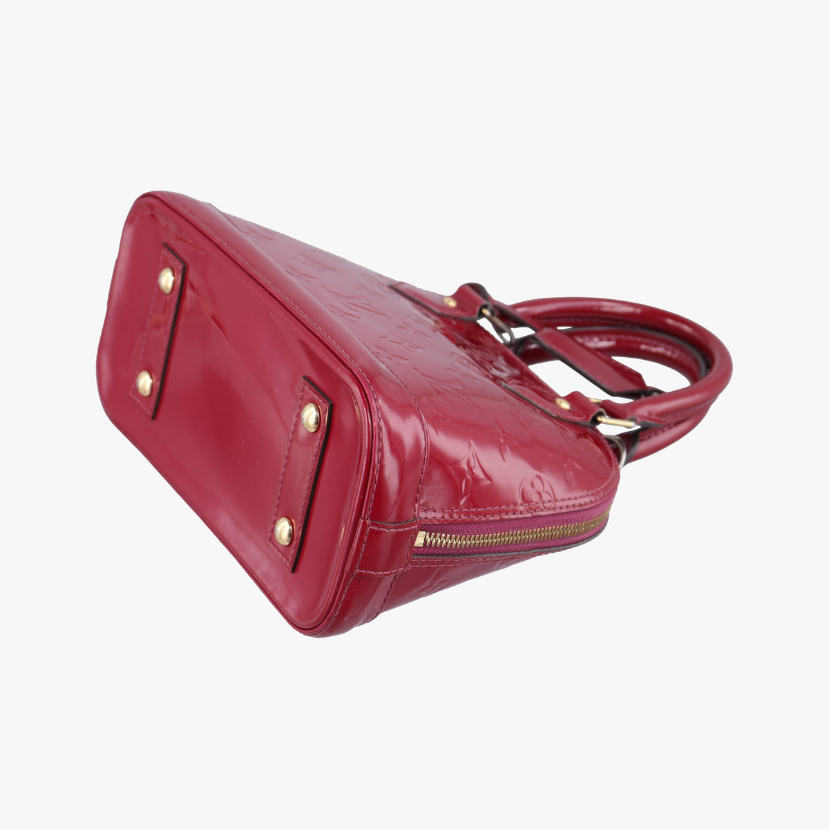 Pre-owned Louis Vuitton Alma BB pomme d'amour Vernis M90174 shoulderbag | stylenewstar
