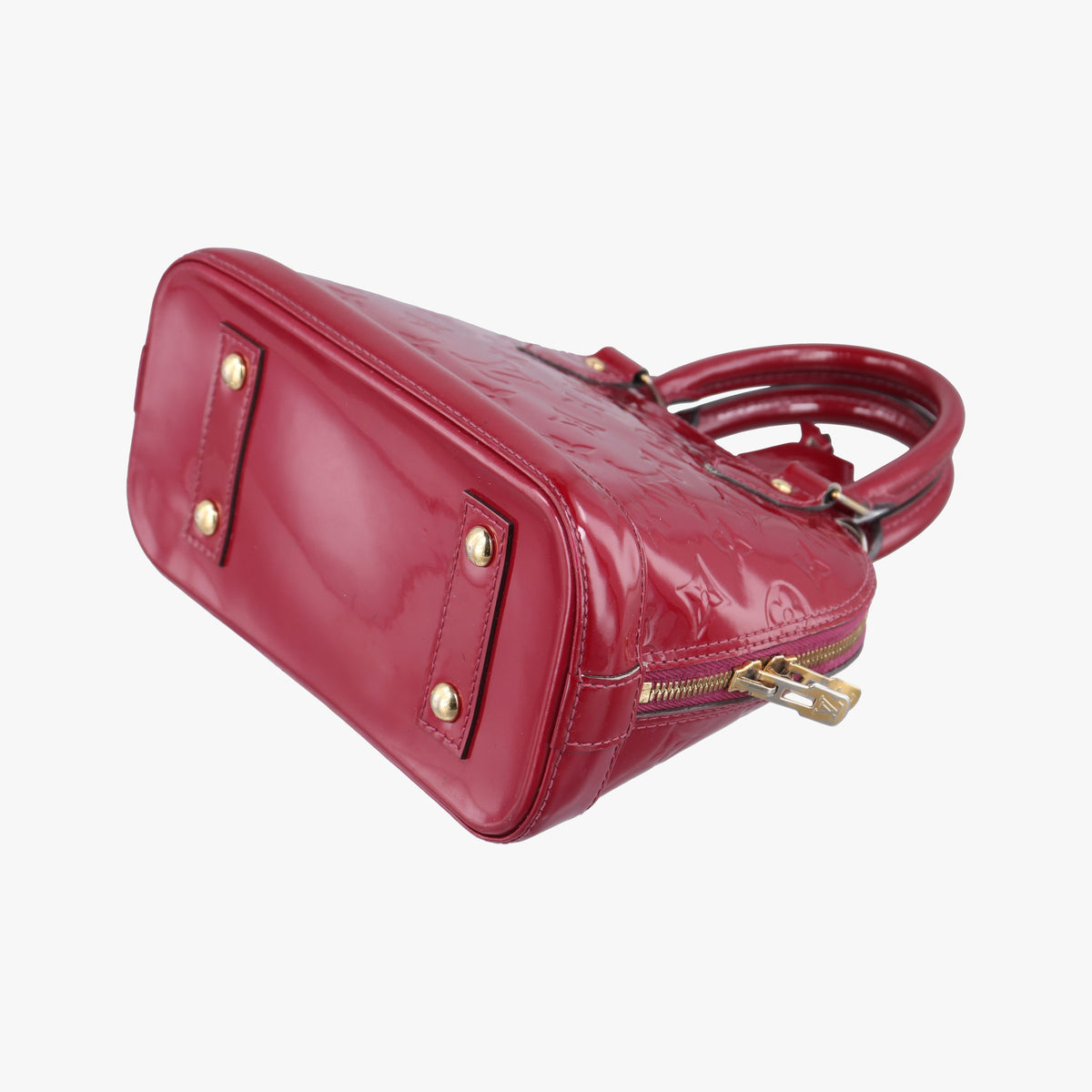 Pre-owned Louis Vuitton Alma BB pomme d'amour Vernis M90174 shoulderbag | stylenewstar