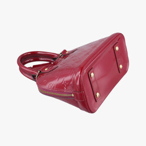 Pre-owned Louis Vuitton Alma BB pomme d'amour Vernis M90174 shoulderbag | stylenewstar