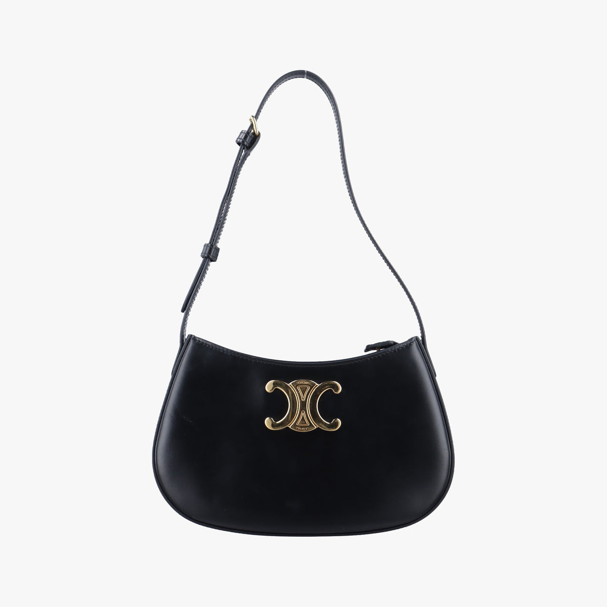 Pre-owned Celine Medium Tilly Black Leather 115703BF4 shoulderbag | stylenewstar