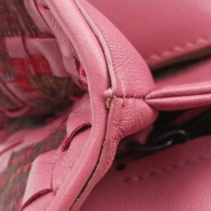 Pre-owned Bottega Veneta Intrecciato Olimpia Pink lambskin  shoulderbag | stylenewstar