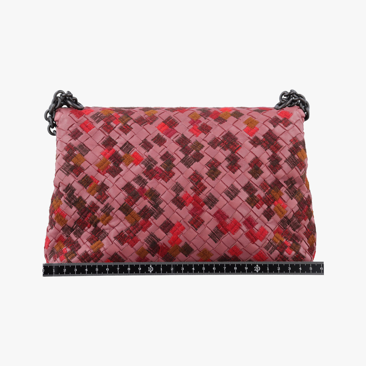Pre-owned Bottega Veneta Intrecciato Olimpia Pink lambskin  shoulderbag | stylenewstar