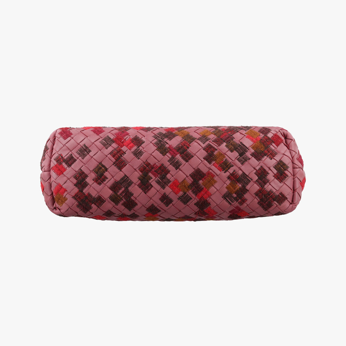 Pre-owned Bottega Veneta Intrecciato Olimpia Pink lambskin  shoulderbag | stylenewstar