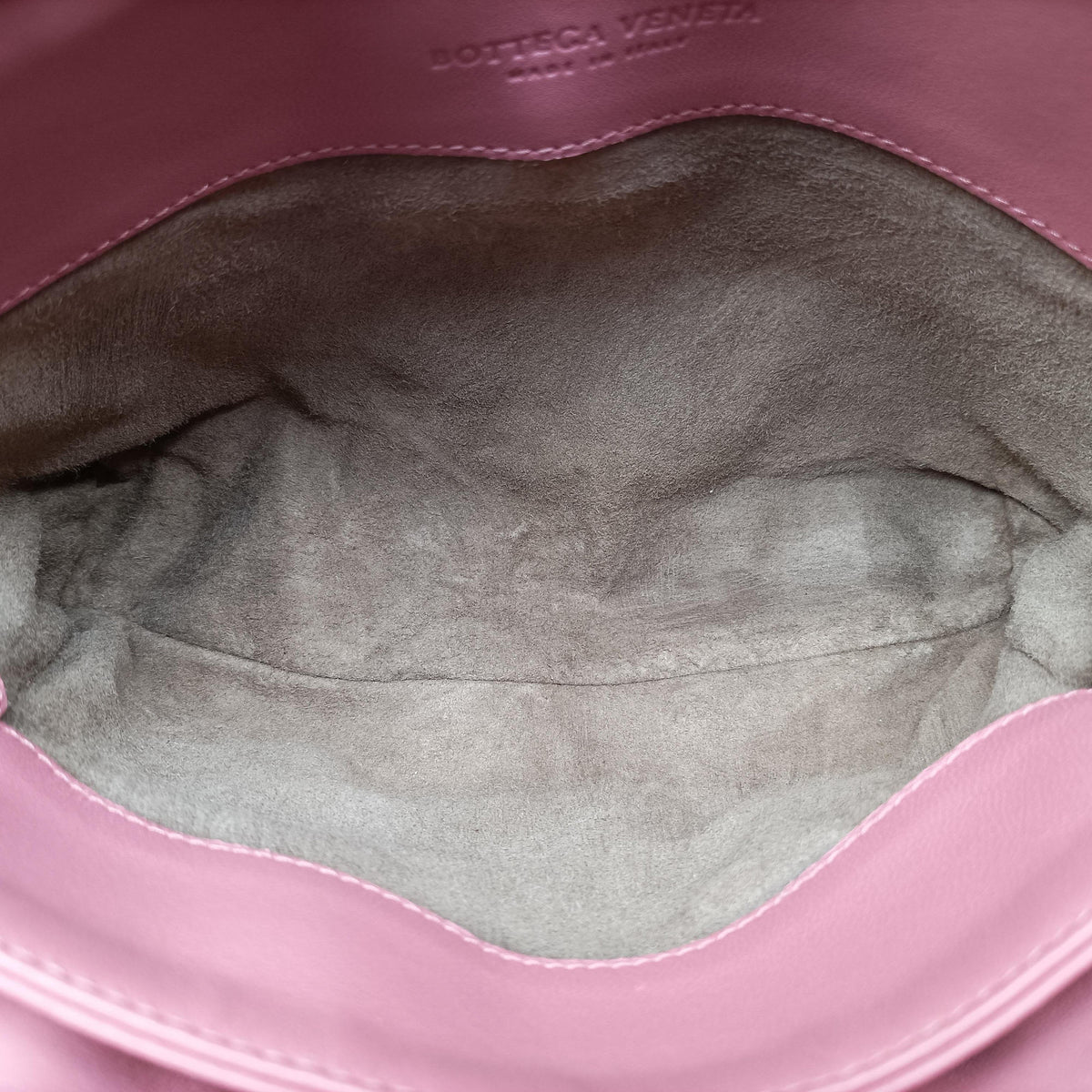 Pre-owned Bottega Veneta Intrecciato Olimpia Pink lambskin  shoulderbag | stylenewstar