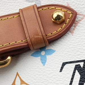 Secondhand Louis Vuitton CLAUDIA white Monogram Multicolor M40193 handbag | stylenewstar