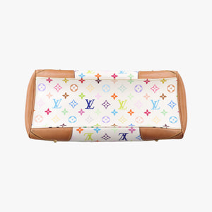 Secondhand Louis Vuitton CLAUDIA white Monogram Multicolor M40193 handbag | stylenewstar