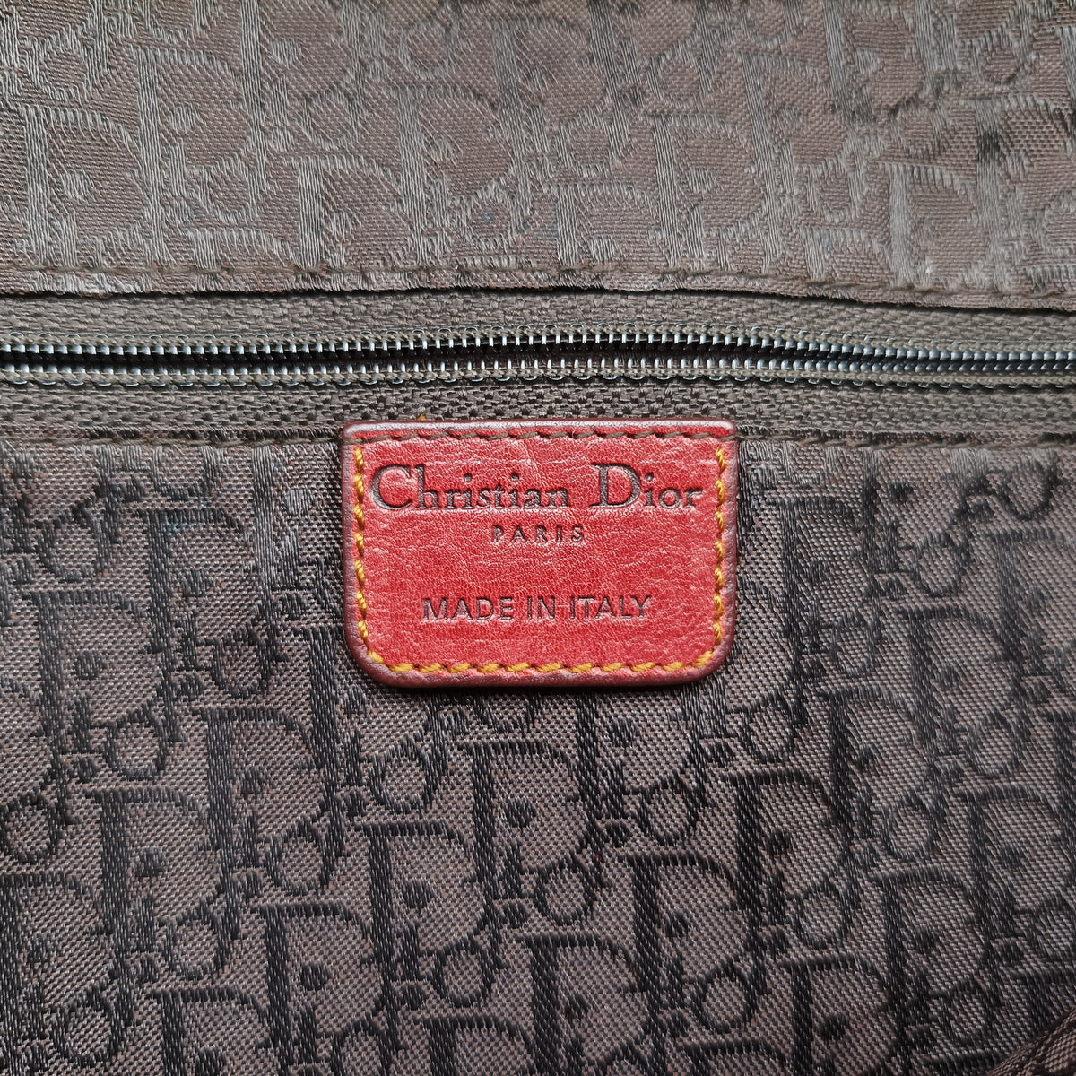 Pre-owned Christian Dior Gaucho Red Leather  shoulderbag | stylenewstar