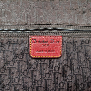 Pre-owned Christian Dior Gaucho Red Leather  shoulderbag | stylenewstar