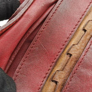 Pre-owned Christian Dior Gaucho Red Leather  shoulderbag | stylenewstar