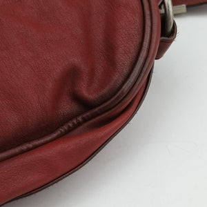 Pre-owned Christian Dior Gaucho Red Leather  shoulderbag | stylenewstar