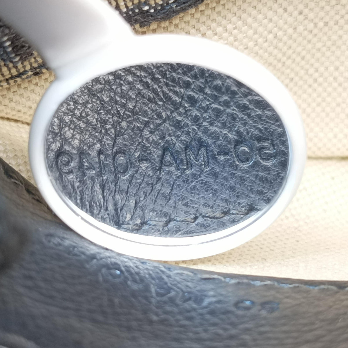 Pre-owned Christian Dior Saddle Navy Jacquard×Leather  bum bag/waist bag | stylenewstar